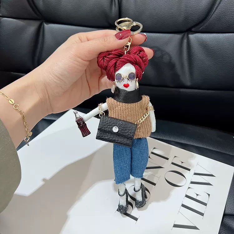 Stylish keychain/bag charm.